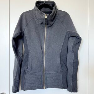 Lululemon Grey Zip Up Sweater Women’s Size 6 Preloved Athleisure Charcoal Grey